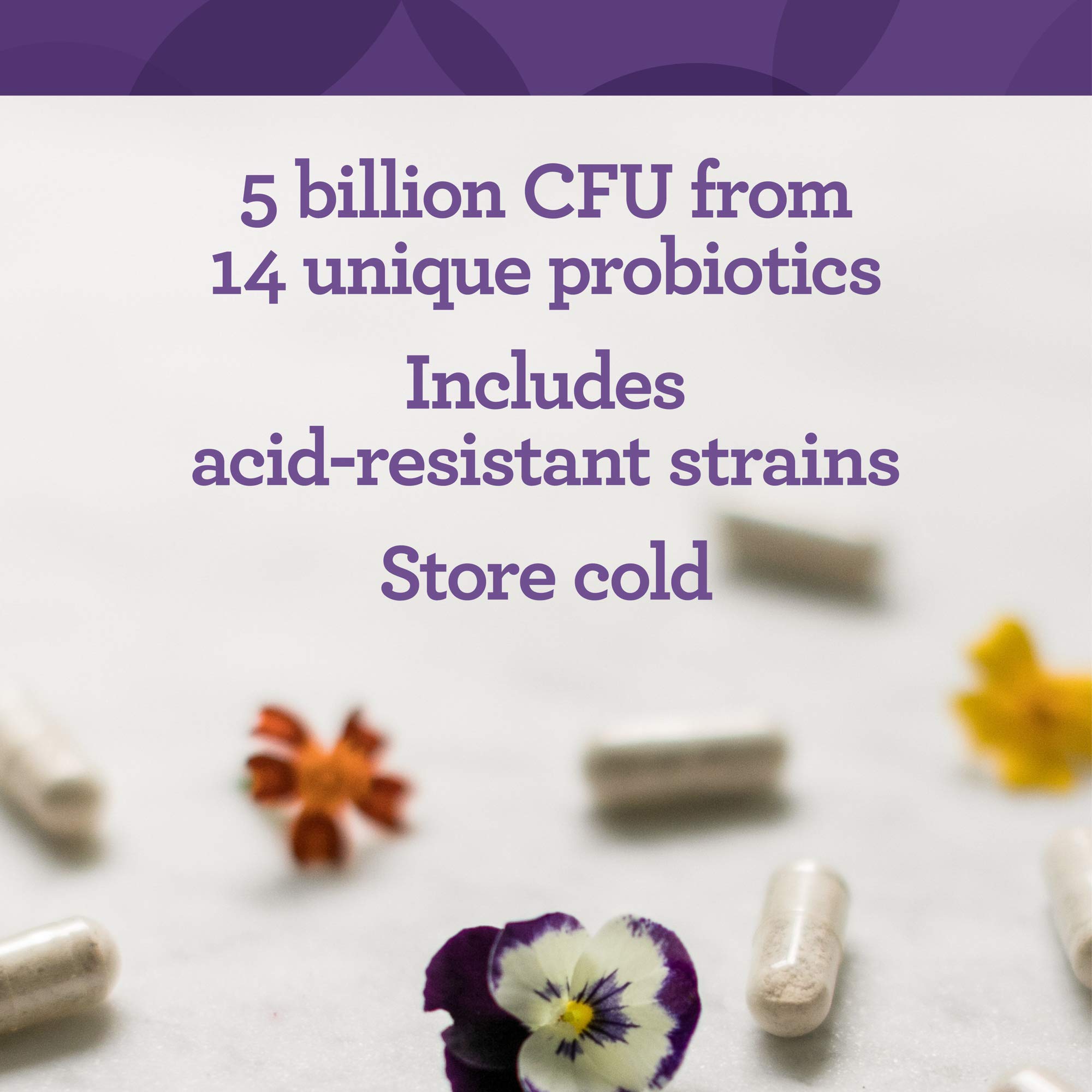 INNATE Response Formulas Flora 5-14 Complete Care - Probiotic Supplement - 5 Billion CFU - 14 Probiotic Strains - Supports Digestive Health - Vegetarian - Made Without 9 Food Allergens - 60 Capsules - Image 5