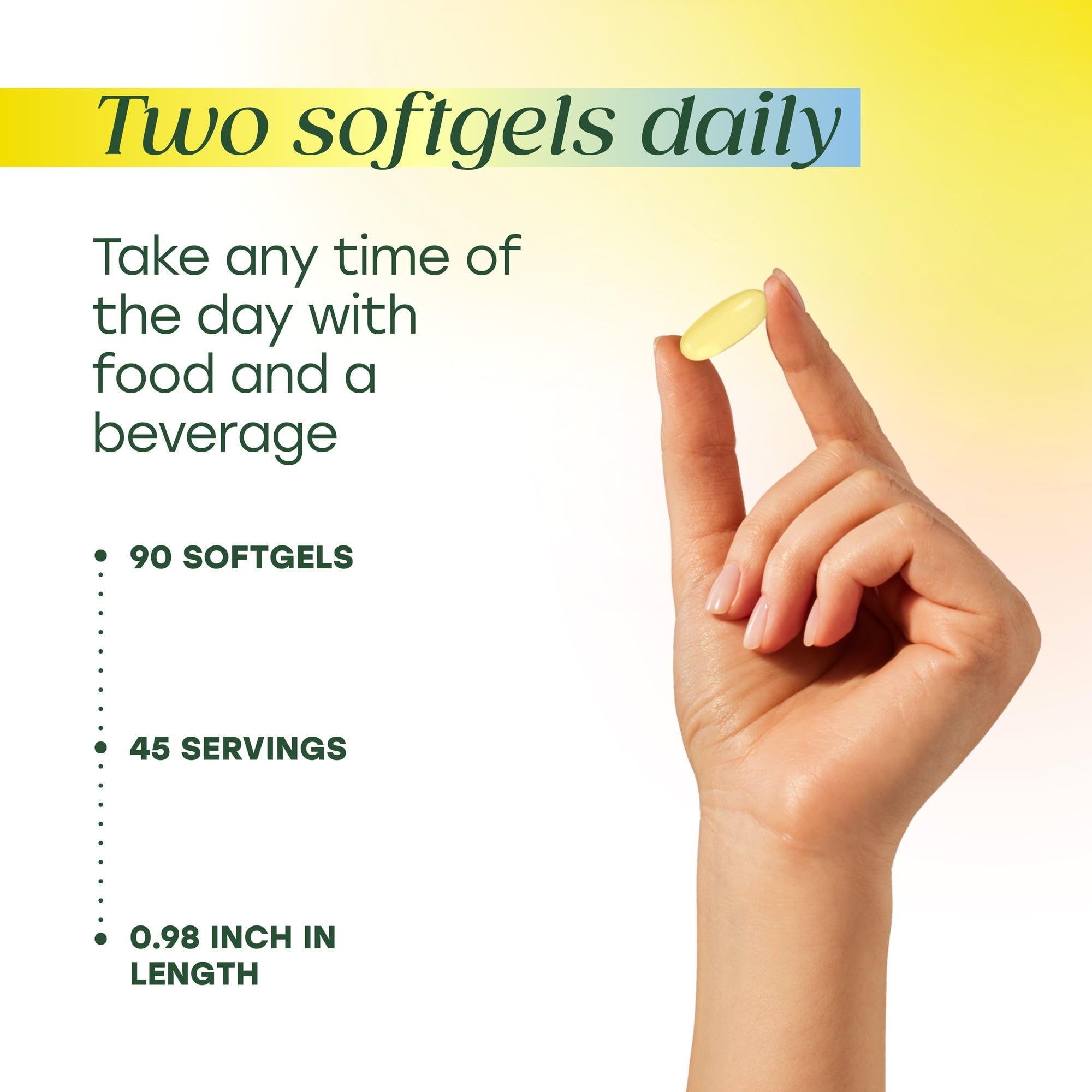 MegaFood 2000mg Fish Oil Omega 3 Supplements - Burp-Less & Lemon Oil Infused - Heart, Brain, Eye, Joint & Immune Support Supplement - 1200mg EPA & DHA Per Serving - 90 Softgels, 45 Servings - Image 6