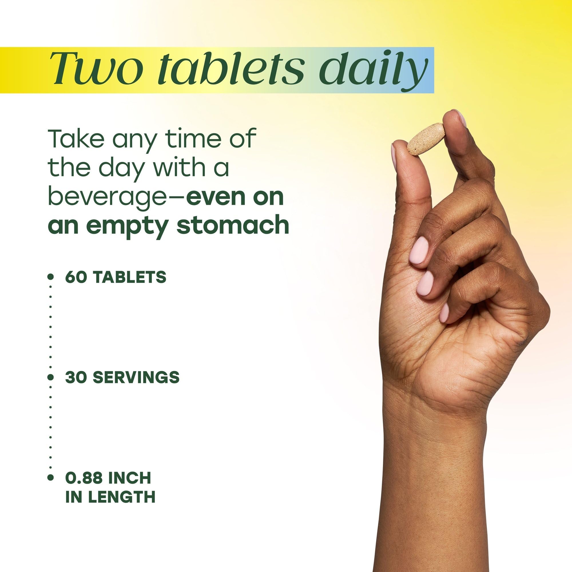 MegaFood Adrenal Strength - Adrenal Support Supplements with Ashwagandha and Magnesium Glycinate, Vitamin C, Holy Basil, Astragalus, Reduces Cortisol Levels - Vegetarian - 60 Tablets (30 Servings) - Image 6