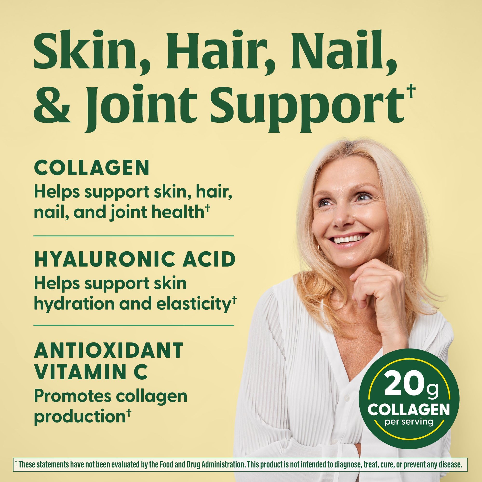 MegaFood Blood Builder Iron Supplement (30 Tablets) & Collagen Peptides (20 oz) Bundle - Iron for Red Blood Cell Production - Collagen for Hair, Skin & Nails - Gluten Free - Image 3