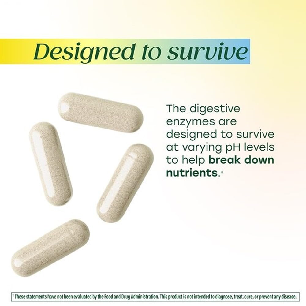 MegaFood Dual-Action Digestive Enzymes for Women & Men - Gas & Bloating Relief for Women & Men - Supports Nutrient Absorption & Digestive Health - Vegan, Gluten Free - 60 Capsules, 60 Servings - Image 5