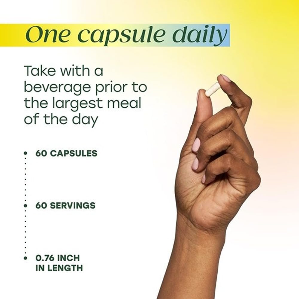 MegaFood Dual-Action Digestive Enzymes for Women & Men - Gas & Bloating Relief for Women & Men - Supports Nutrient Absorption & Digestive Health - Vegan, Gluten Free - 60 Capsules, 60 Servings - Image 6