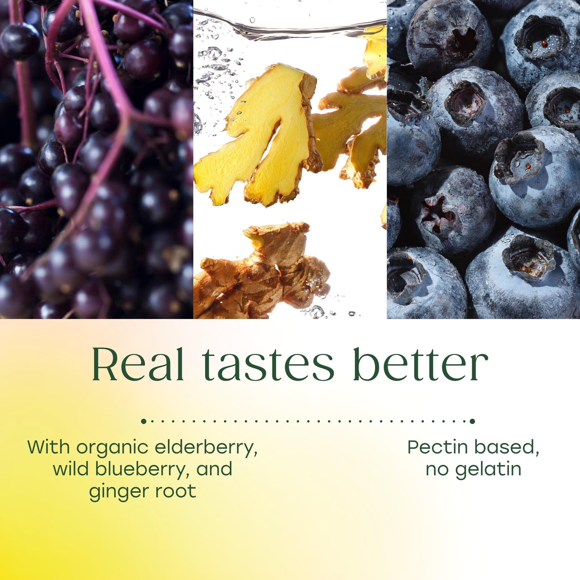 MegaFood Elderberry Gummies for Kids, Teens & Adults, Immune Support Supplement, Gummy Vitamins - Made with Zinc & Real Food, Pectin-Based, USDA Organic, Vegan - 54 Count, 27 Servings - Image 4