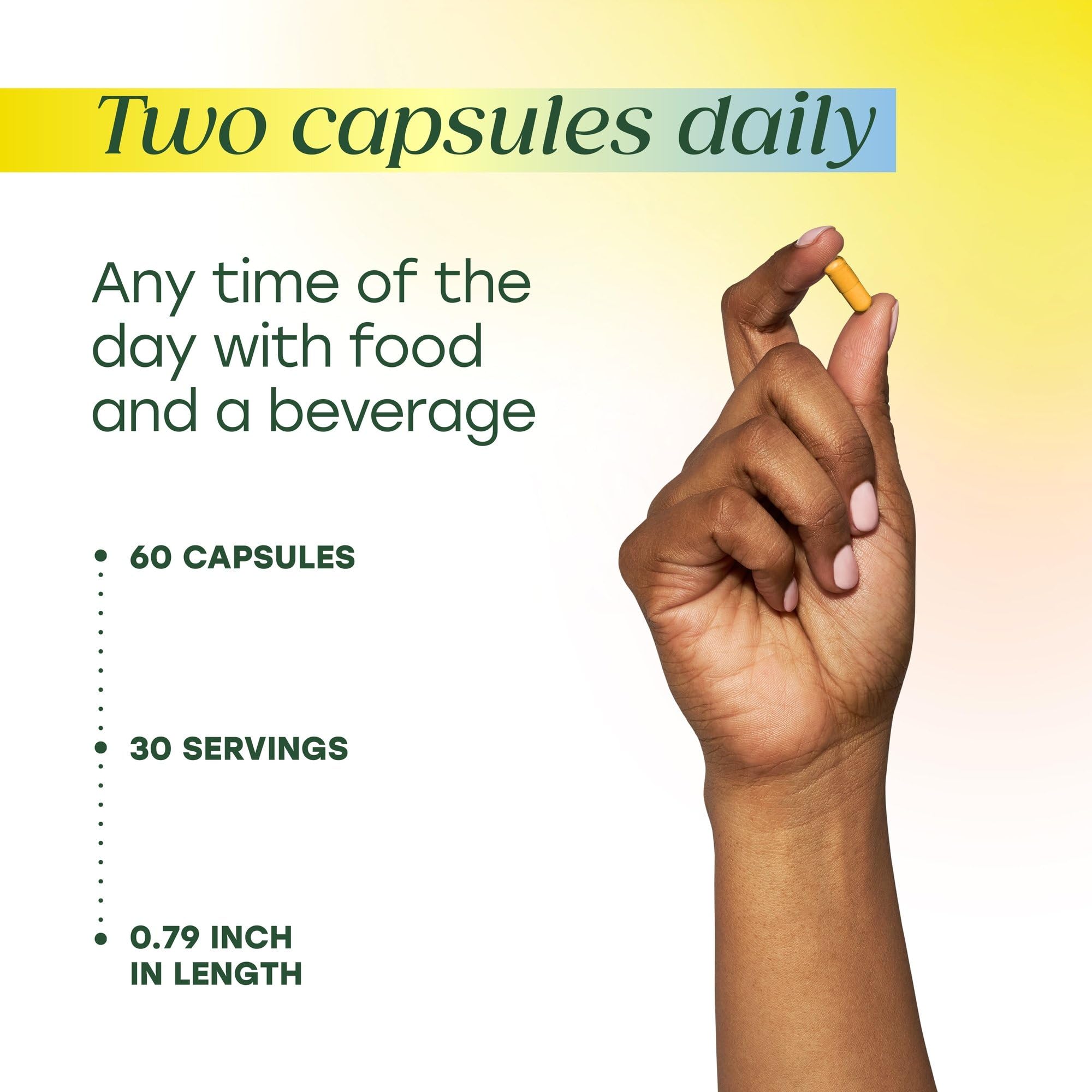 MegaFood Fast-Acting Turmeric Supplement - Clinically Studied - Joint Supplements for Men and Women - with Black Pepper for Absorption - 1,000 mg Curcuminoids Per Serving - 60 Capsules, 30 Servings - Image 6