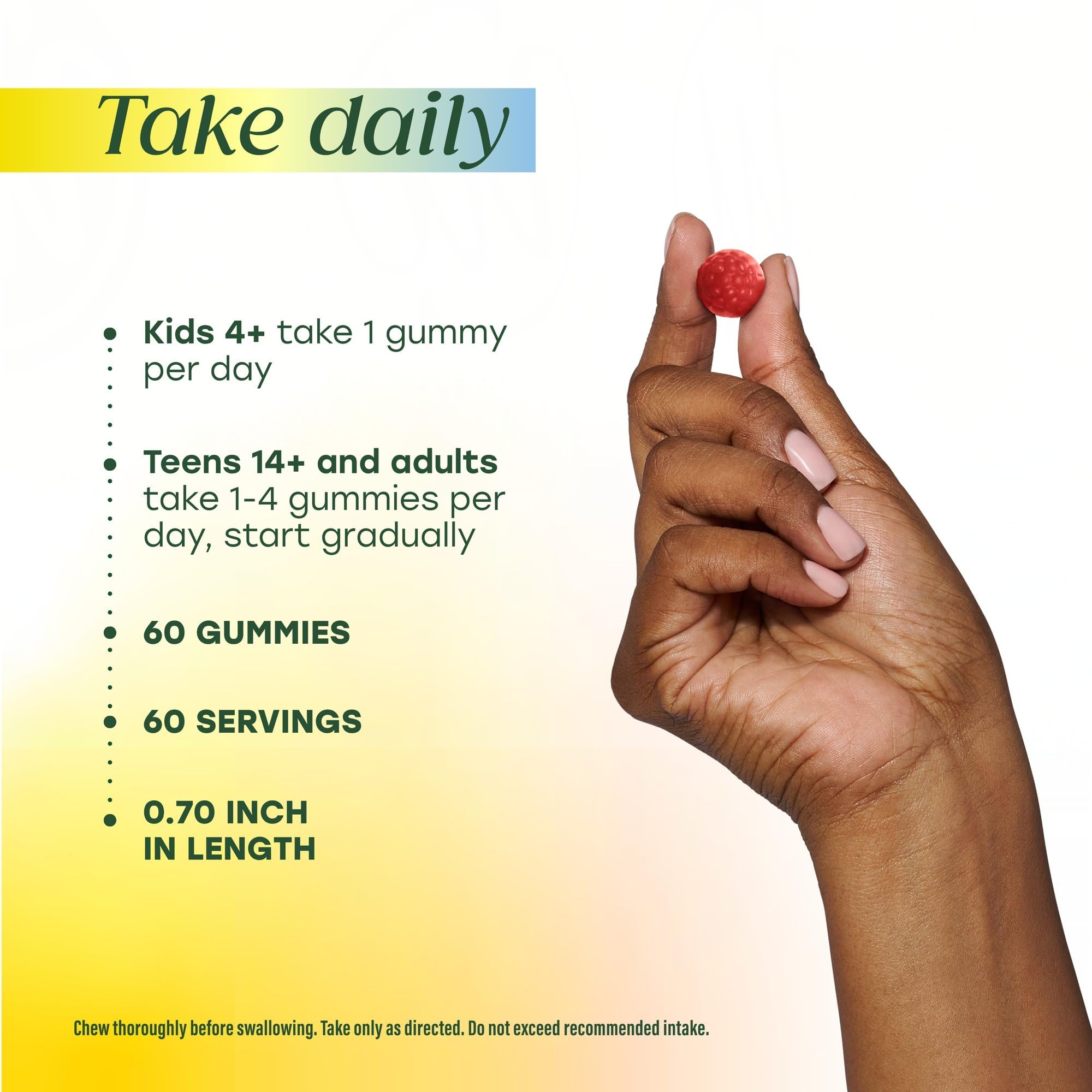 MegaFood Magnesium Citrate Gummies, High Absorption Magnesium Supplement for Adults, Teens & Kids, Supports Nerve Health, Normal Sleep Cycle & Occasional Muscle Cramps, 60 Vegan Gummies, 60 Servings - Image 5