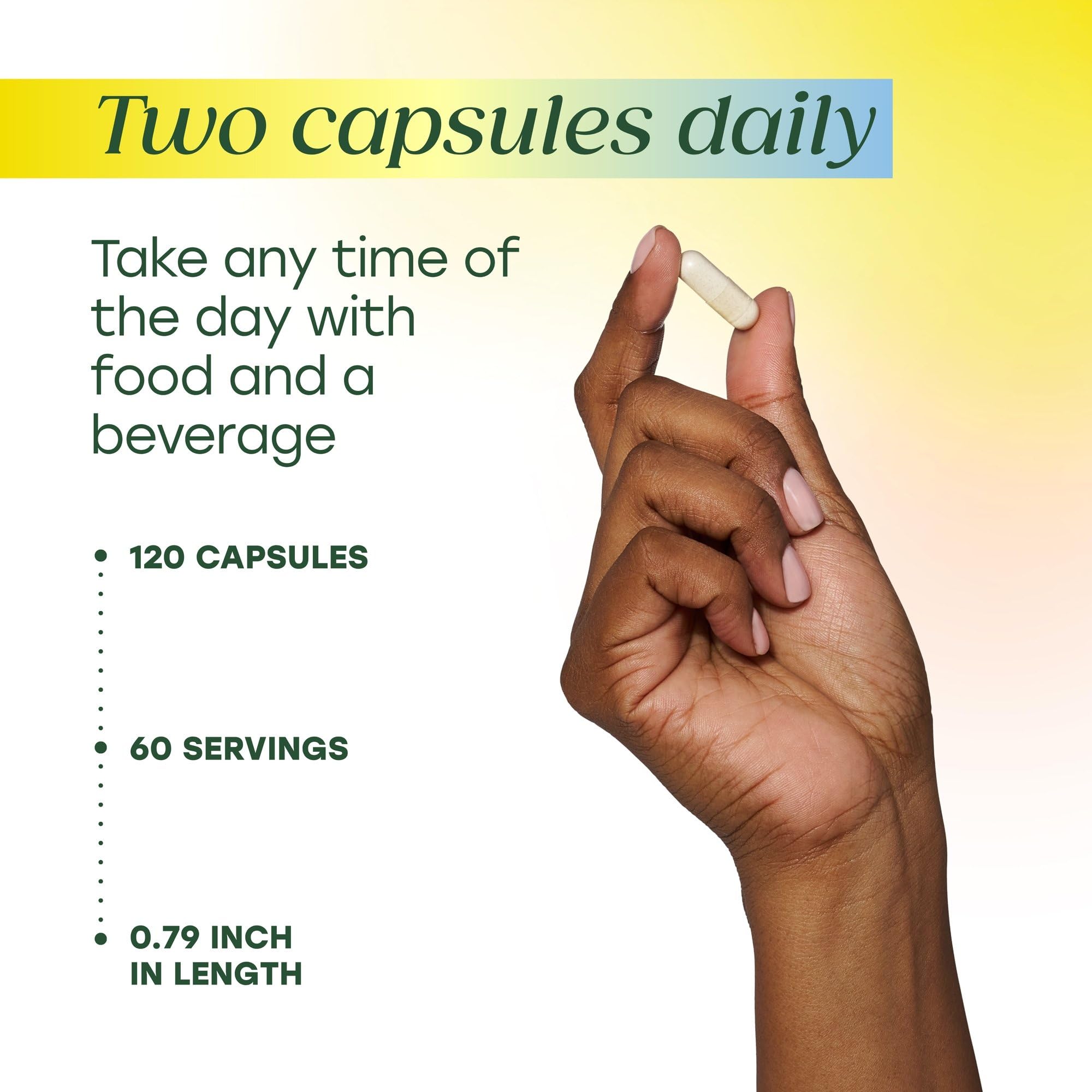 MegaFood Magnesium Glycinate 500mg - Chelated Magnesium Supplement - 60mg Elemental Magnesium - Gentle on the Stomach - Supports Normal Sleep Cycle & Healthy Stress Response - 120 Capsules 60 Servings - Image 5