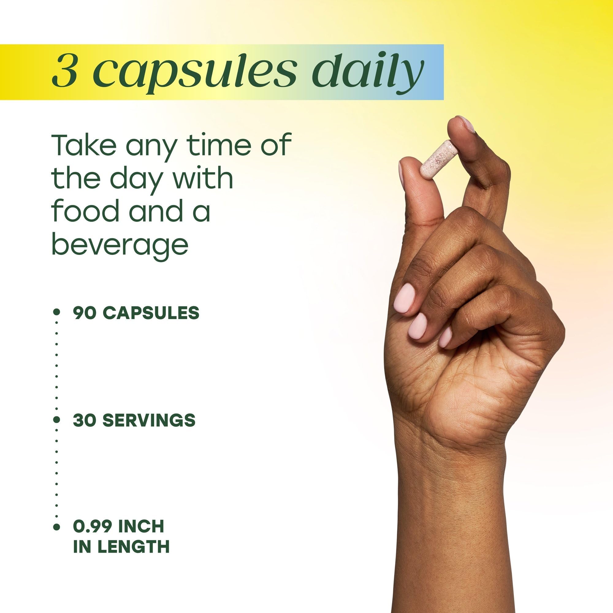 MegaFood Magtein Magnesium L-Threonate - Magnesium Supplement 2000mg Per Serving - Supports Short-Term Memory, Focus, Alertness & Normal Sleep Cycles - Vegan, Gluten Free - 90 Capsules, 30 Servings - Image 6