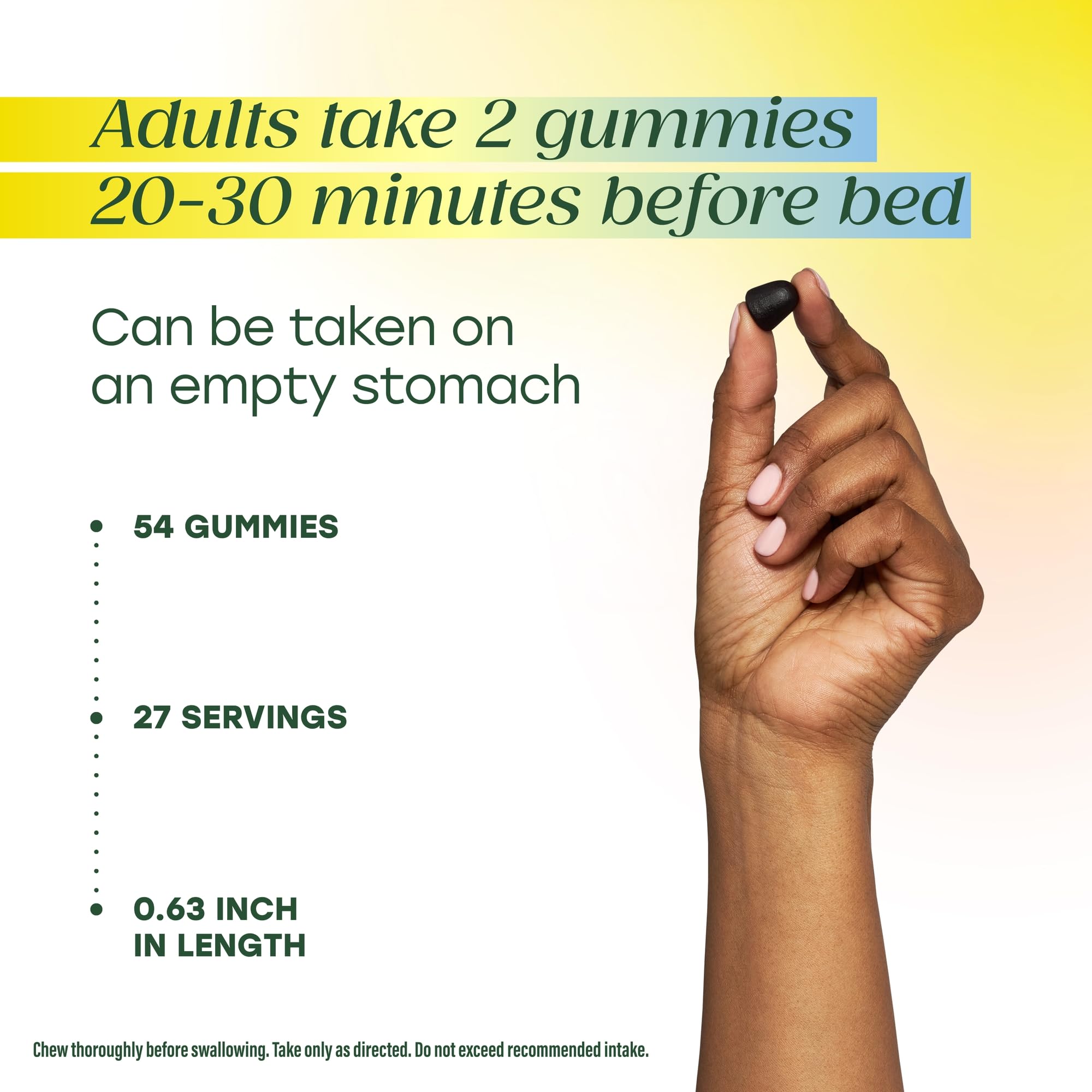 MegaFood Melatonin Gummies - Melatonin 3mg per Serving to Help Relax & Fall Asleep – Sleep Gummies for Adults - Berry Flavor, Non-GMO, Certified Vegan - 54 Count (27 Servings) 3 Pack - Image 6