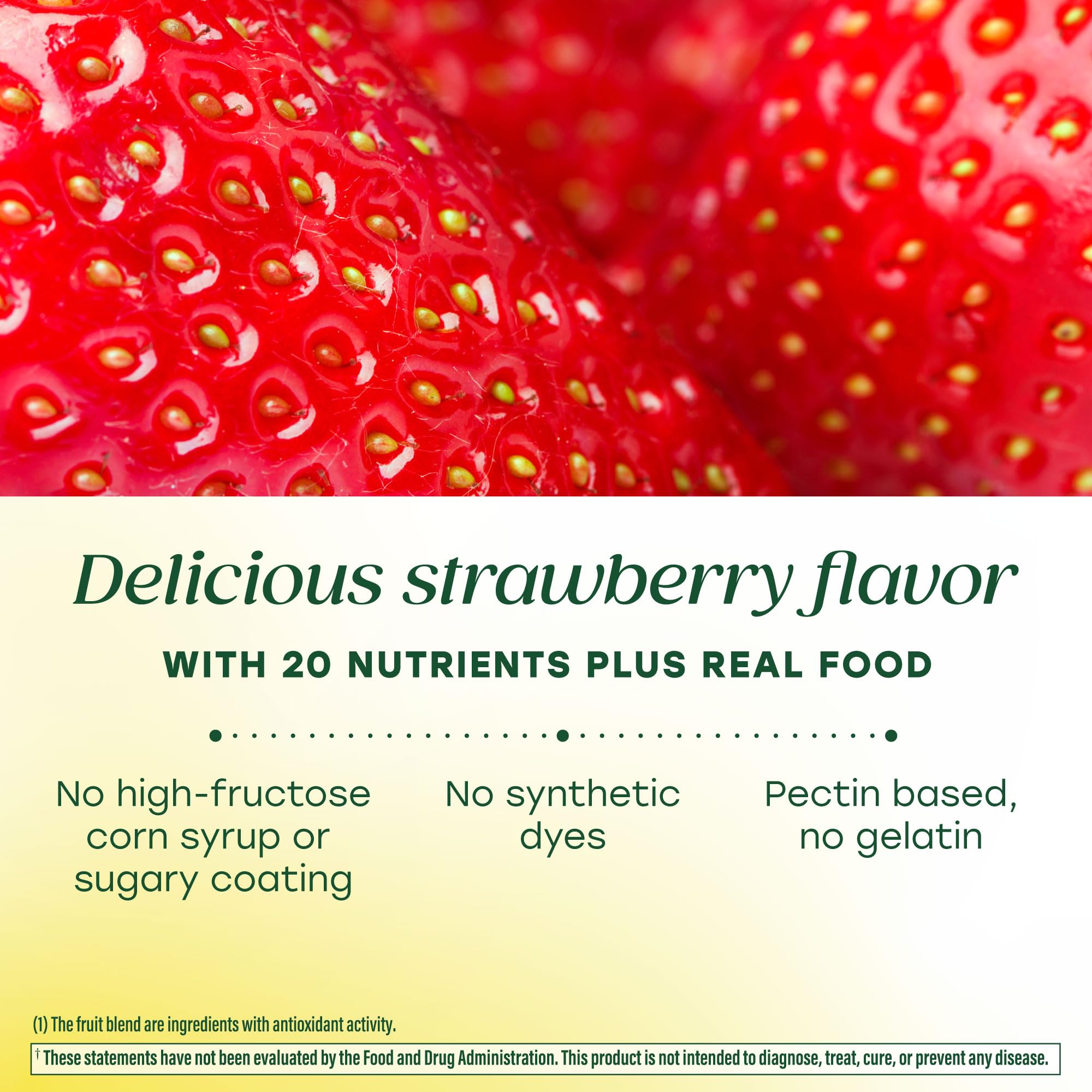 MegaFood Men’s Whole Body Multivitamin Gummies - Multivitamin For Men - Vitamin C, Magnesium Citrate, Vitamin D3, Methylated B12 & Zinc - Muscle, Brain, Heart, Immune Support - 90 Gummies, 30 Servings - Image 5