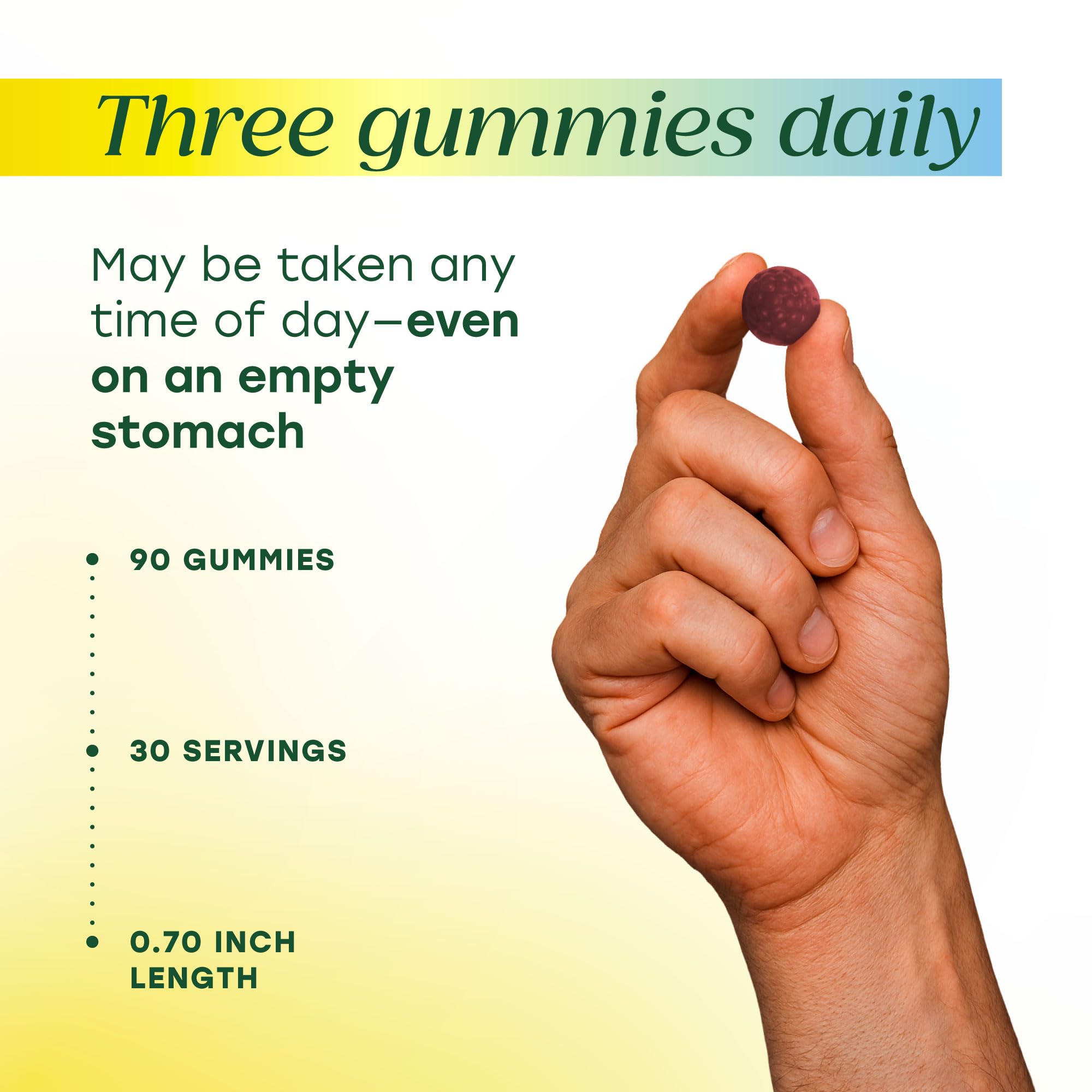 MegaFood Men’s Whole Body Multivitamin Gummies - Multivitamin For Men - Vitamin C, Magnesium Citrate, Vitamin D3, Methylated B12 & Zinc - Muscle, Brain, Heart, Immune Support - 90 Gummies, 30 Servings - Image 6