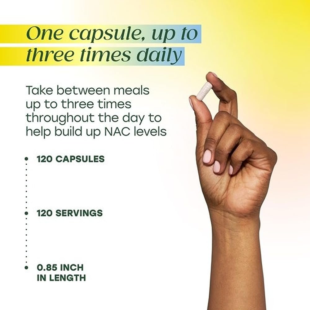 MegaFood NAC Supplement N-Acetyl Cysteine 600mg Per Serving - Promotes Production of Glutathione - Liver Support & Immune Support Supplement - Vegan, Non GMO - 120 Capsules, 120 Servings - Image 5