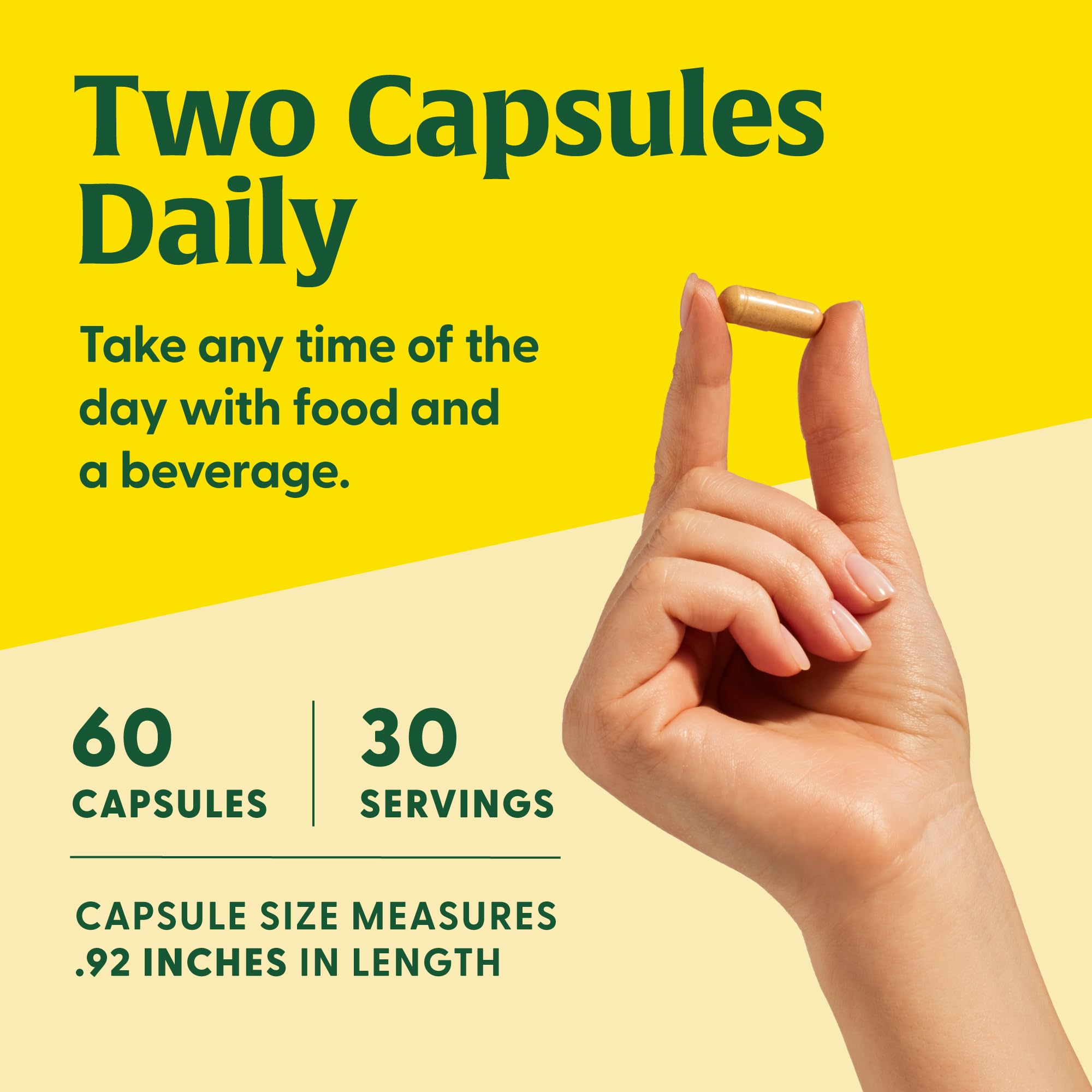 MegaFood Superfood Mushroom Energy Support - Cordyceps Mushroom Supplement with Methylated B12 Vitamins & Panax Ginseng - Doctor Formulated, Gluten-Free, Vegan - 60 Capsules, 30 Servings - Image 5