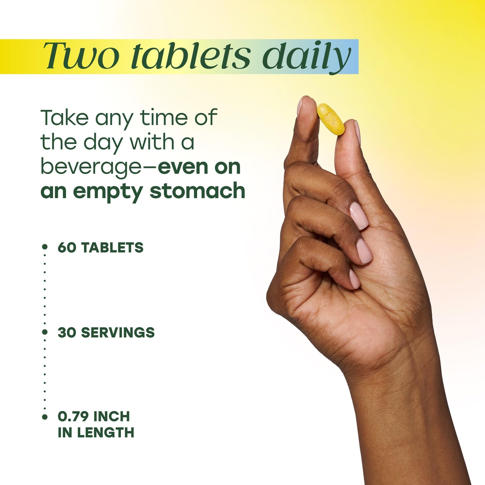 MegaFood Turmeric Curcumin Supplement - Joint Support Supplement, Turmeric Curcumin with Black Pepper, Boswellia Extract & Ginger Root, Vegan, Non-GMO, 60 Tablets (30 Servings) - Image 5