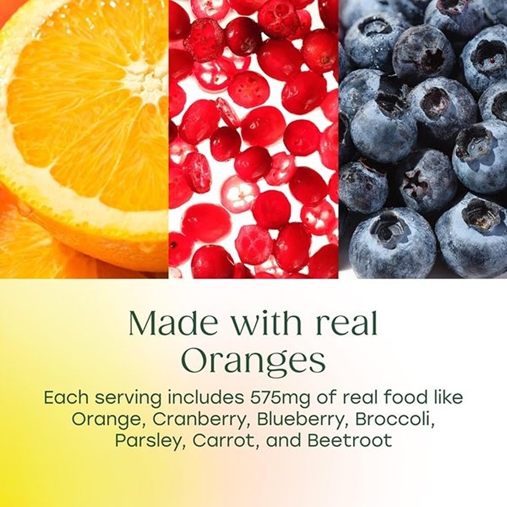 MegaFood Ultra C 400 mg - Vegan Vitamin C Immune Support Supplement, Vitamin C Supplement Made with Real Food Including Broccoli, Carrot, Cranberry & Brown Rice - 60 Tablets, 60 Servings - Image 4