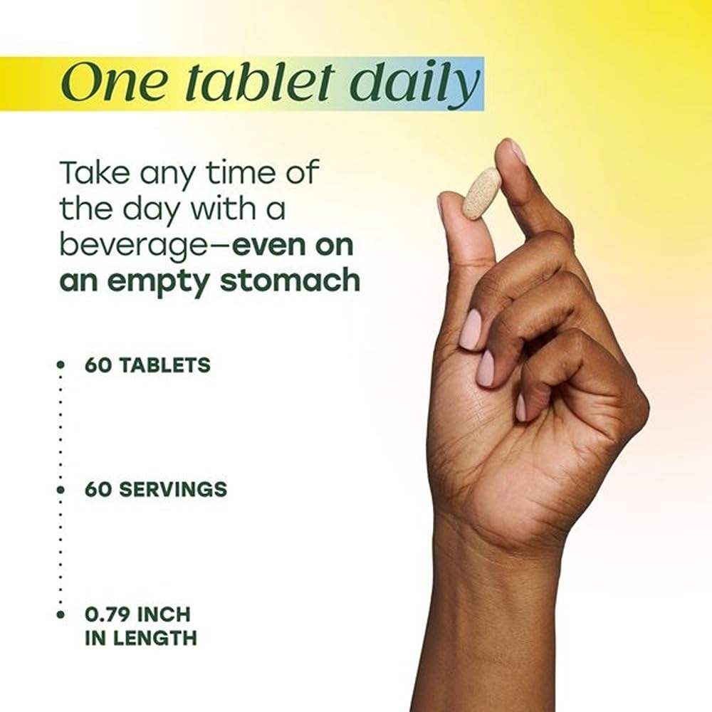 MegaFood Ultra C 400 mg - Vegan Vitamin C Immune Support Supplement, Vitamin C Supplement Made with Real Food Including Broccoli, Carrot, Cranberry & Brown Rice - 60 Tablets, 60 Servings - Image 5